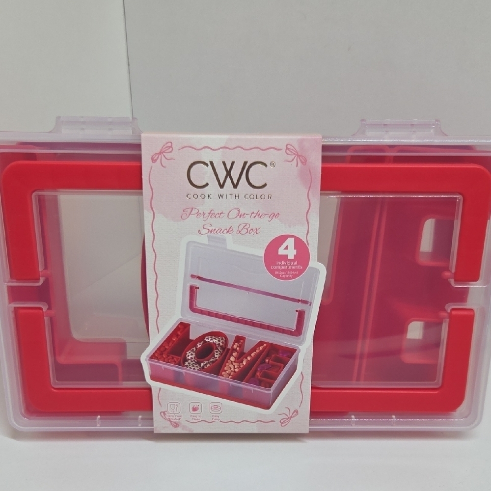 CWC Red LOVE Storage Snack Box (Listing Is For One Box) - Picture 2 of 6